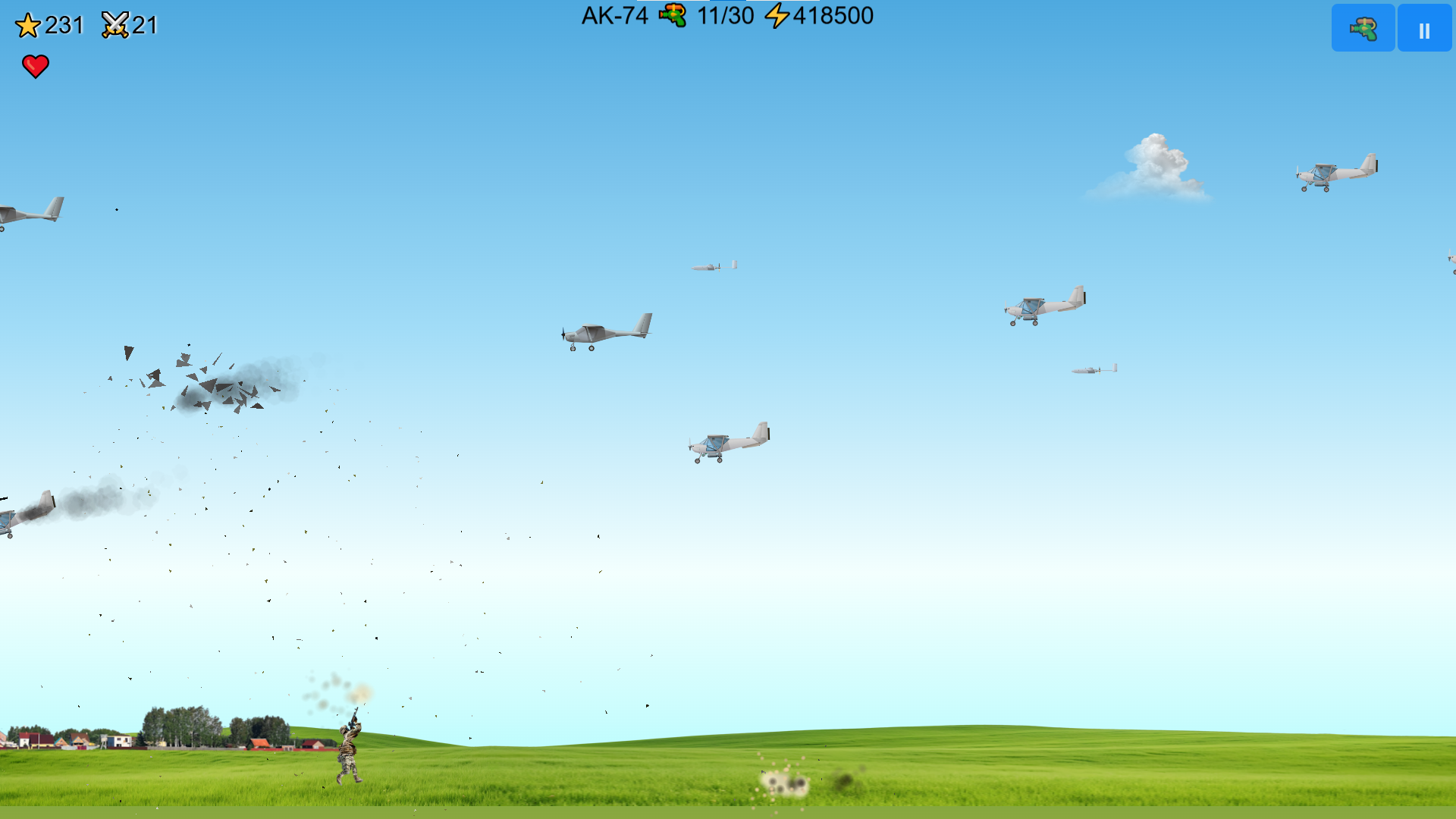 Battle with Drones screenshot