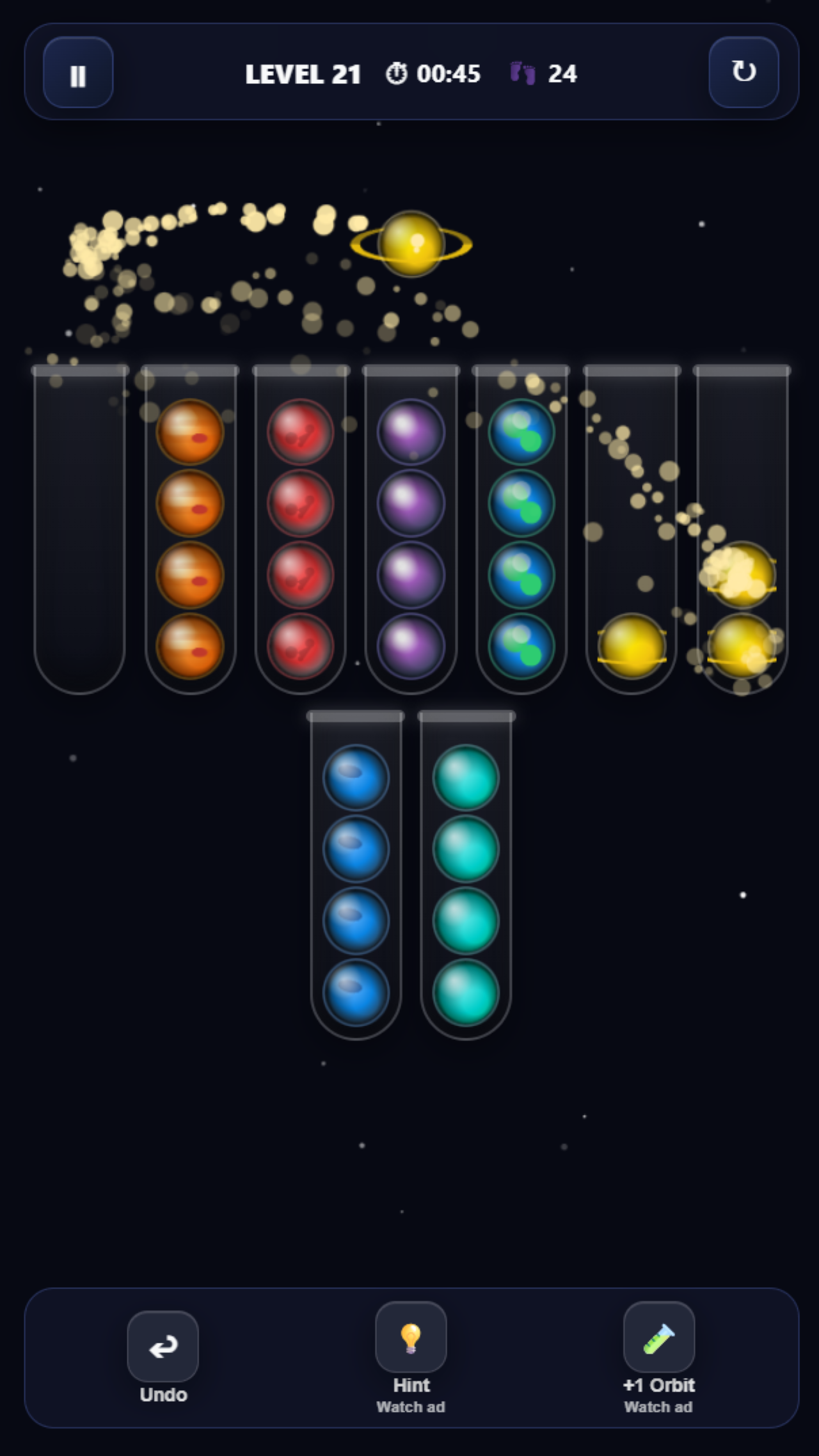 Sorting Planets Space Puzzle screenshot 7