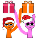 Спрунки Новый Год Нарисуй Путь