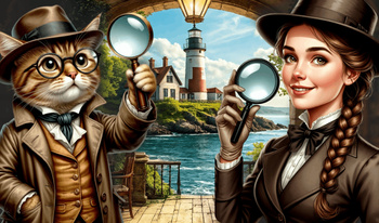 Hidden Object: Miss Holmes and her cat