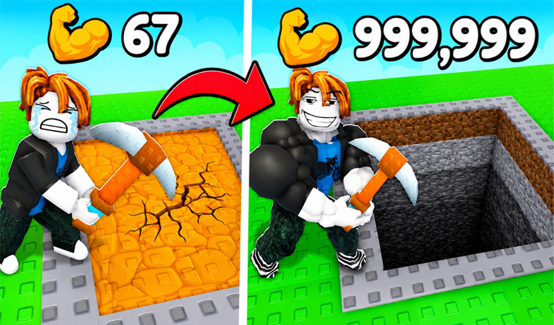 Obby: +1 Dig Per Step game cover