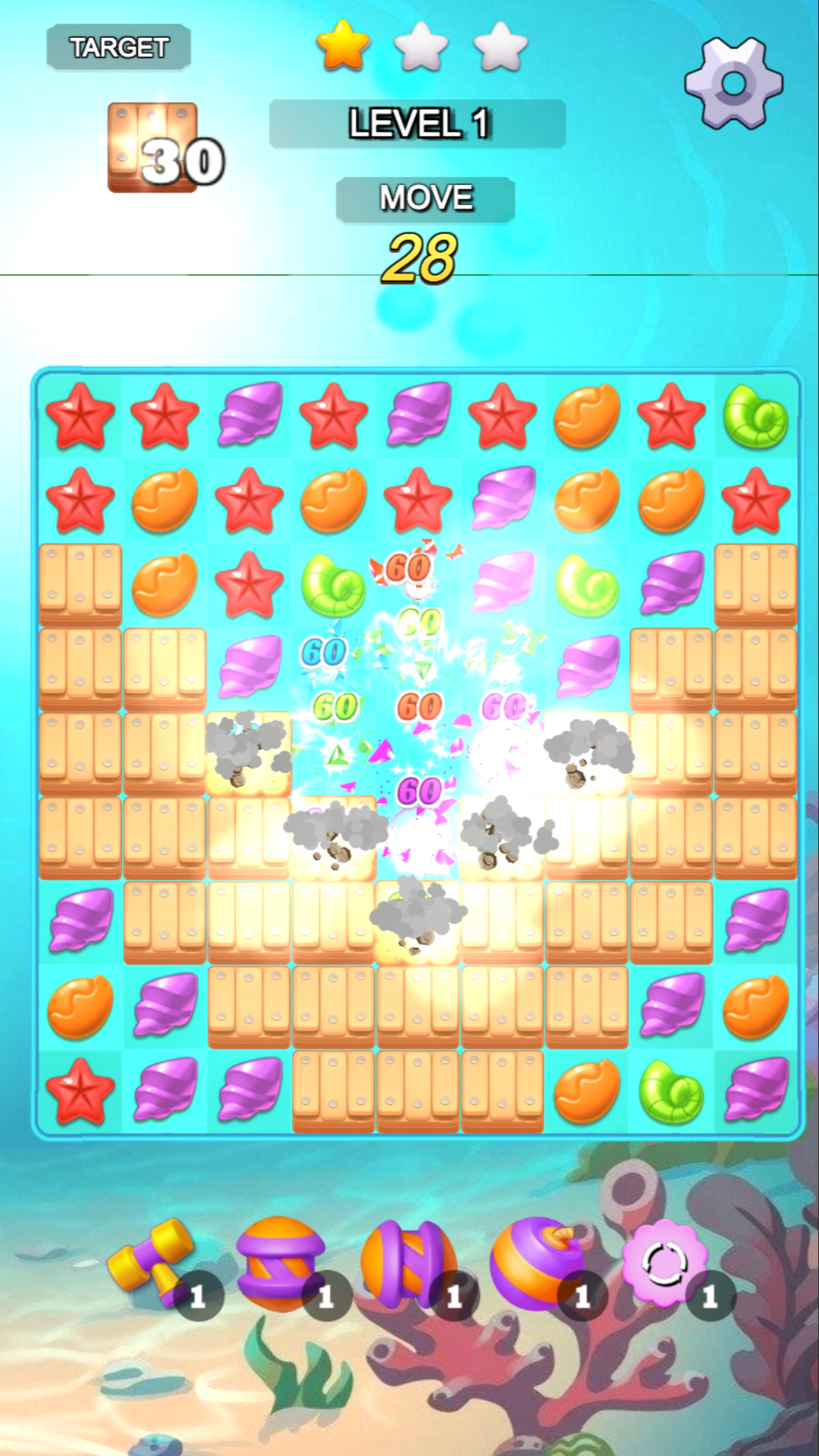 Mystery of the Ocean - Lost Jungle: Match 3 screenshot 4
