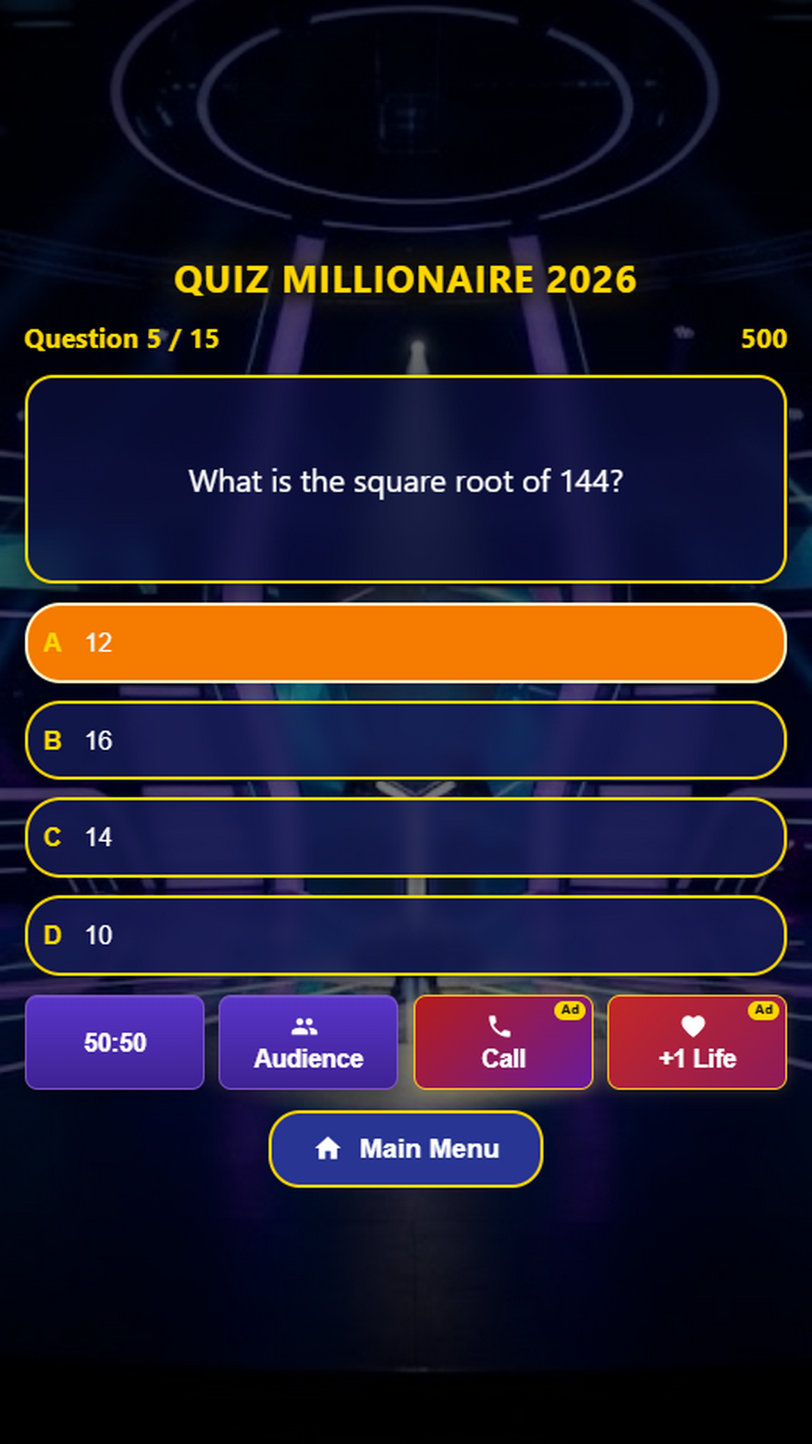 Quiz Millionaire 2026 screenshot 8