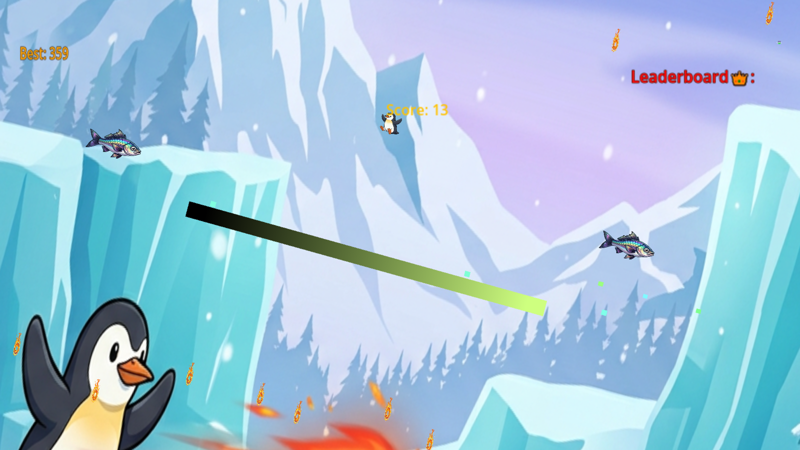 Penguin Rope Balance — screenshot 1