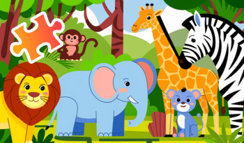 Puzzles para niños: animales