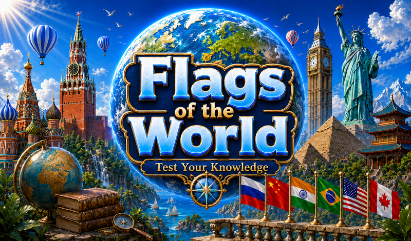 Flags of the world. Test Your Knowledge game cover
