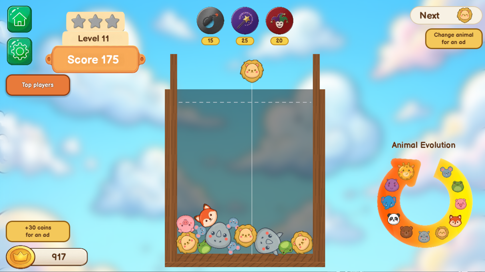 Merge Animals: Get to the Giraffe! — screenshot 1