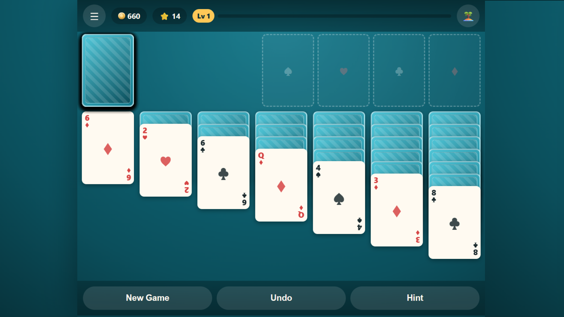 Solitaire: Paradise Island — screenshot 1
