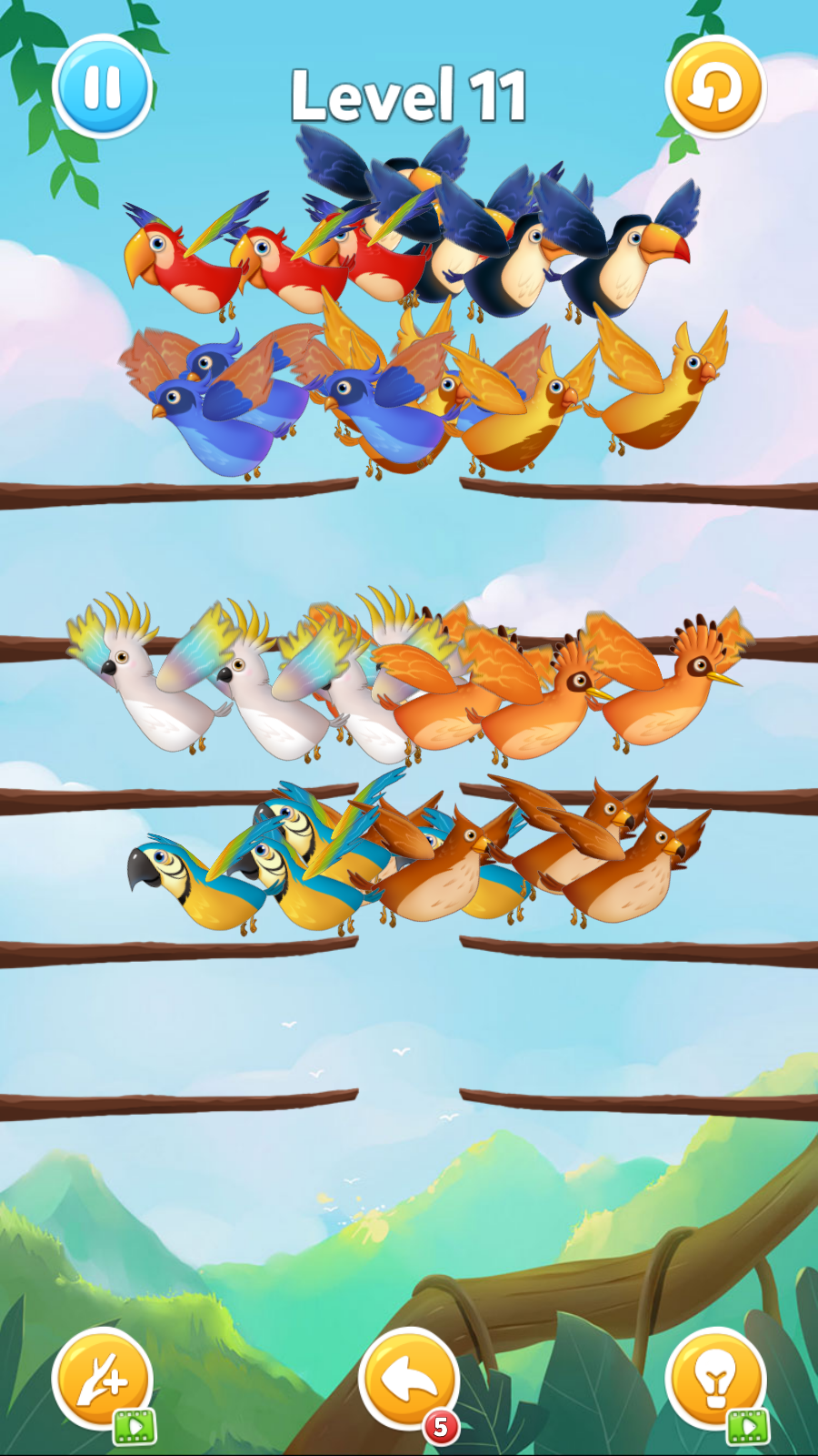 Bird Sort Puzzle screenshot 5