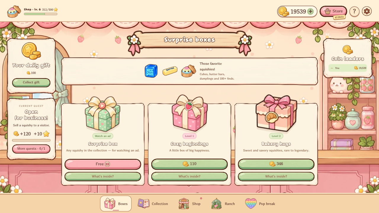 ASMR Store. Sell the squishes, open boxes! — screenshot 4