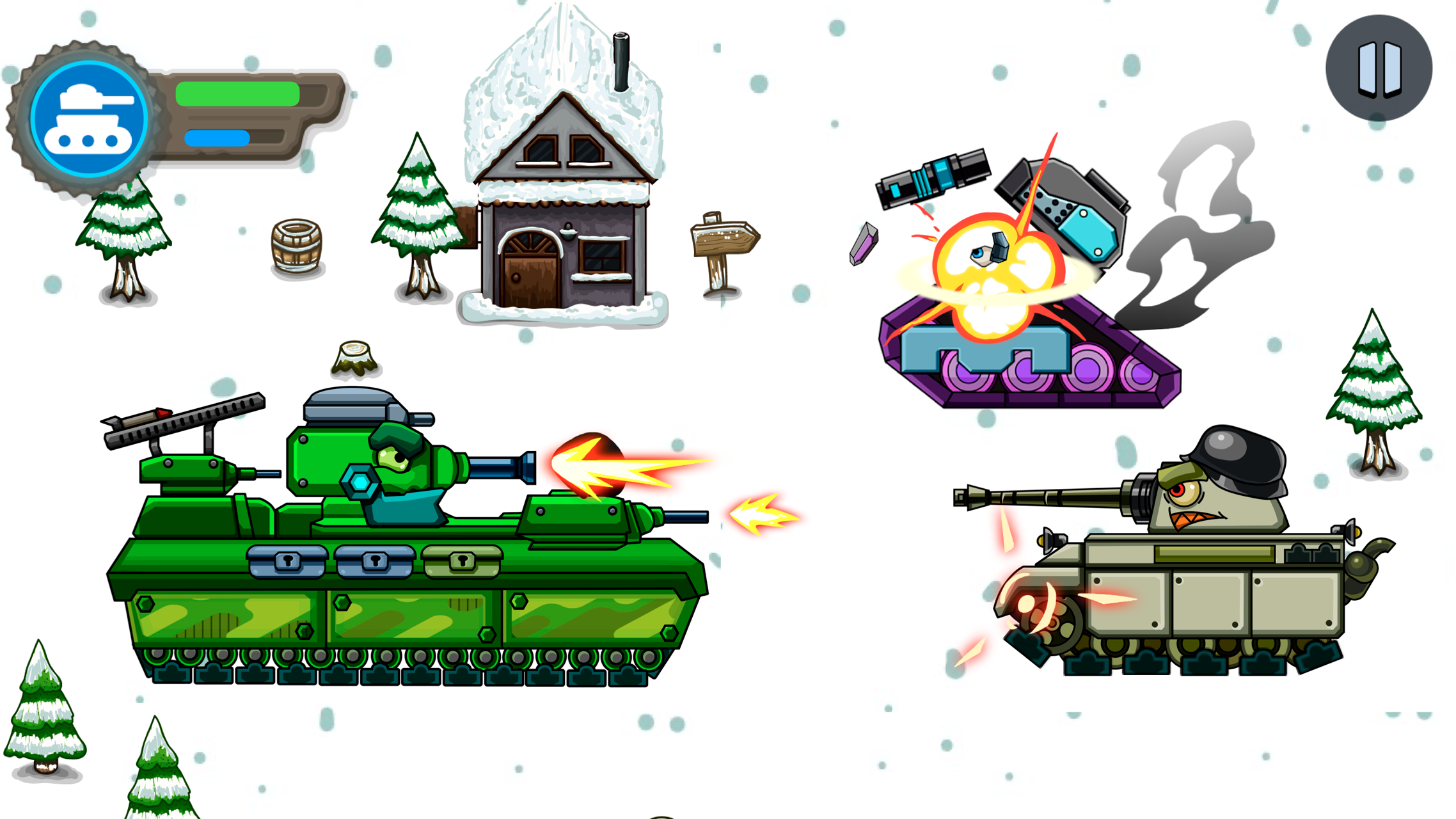 Tank Battle 2D screenshot