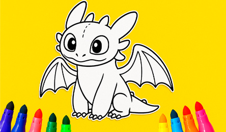 Dragons and Toothless Coloring