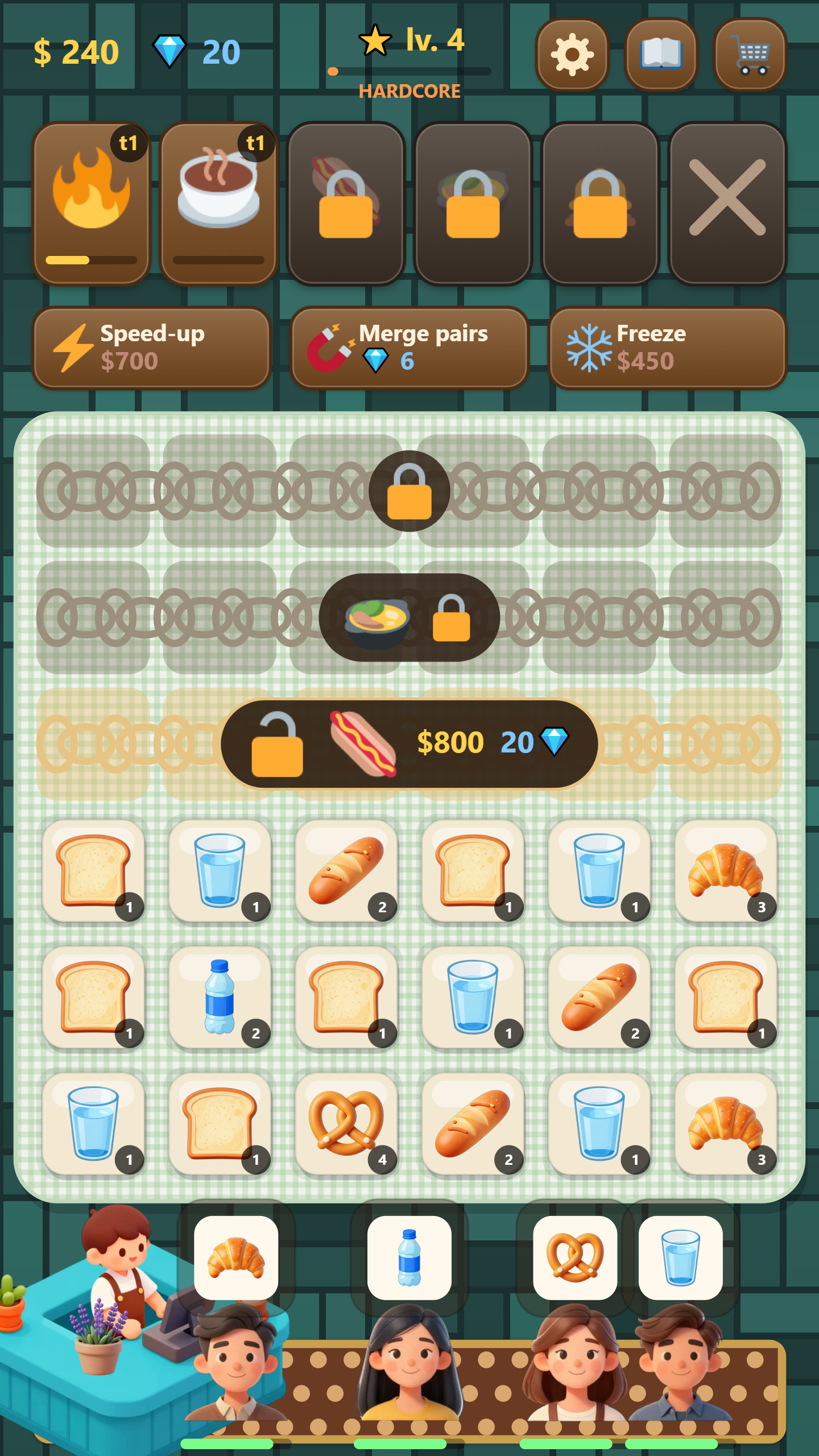 Merge Cafe: Customers are waiting! screenshot 7