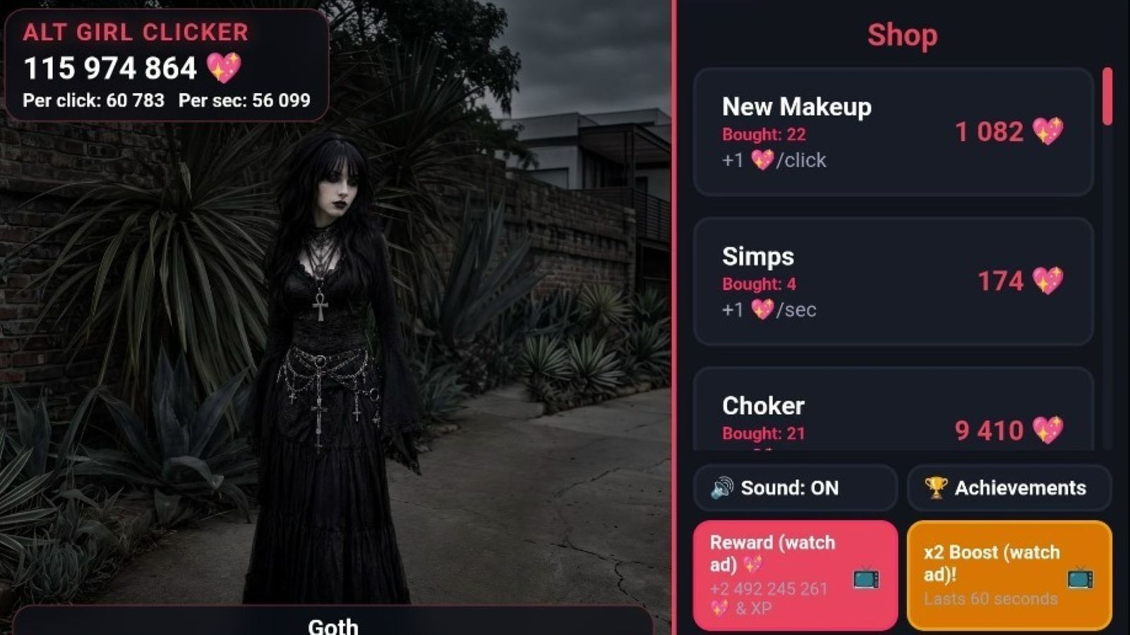 Alt Girl Clicker — screenshot 4