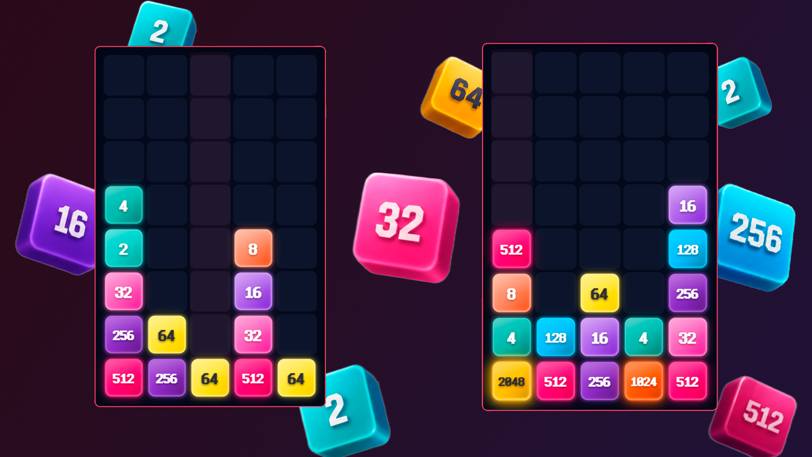 CubeFall 2048 — screenshot 3