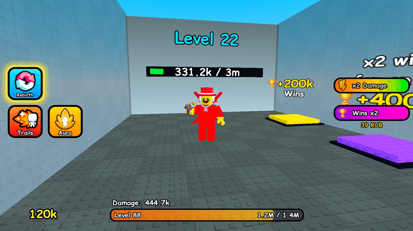 Obby: +1 Weapon Evolution Break Walls screenshot 3