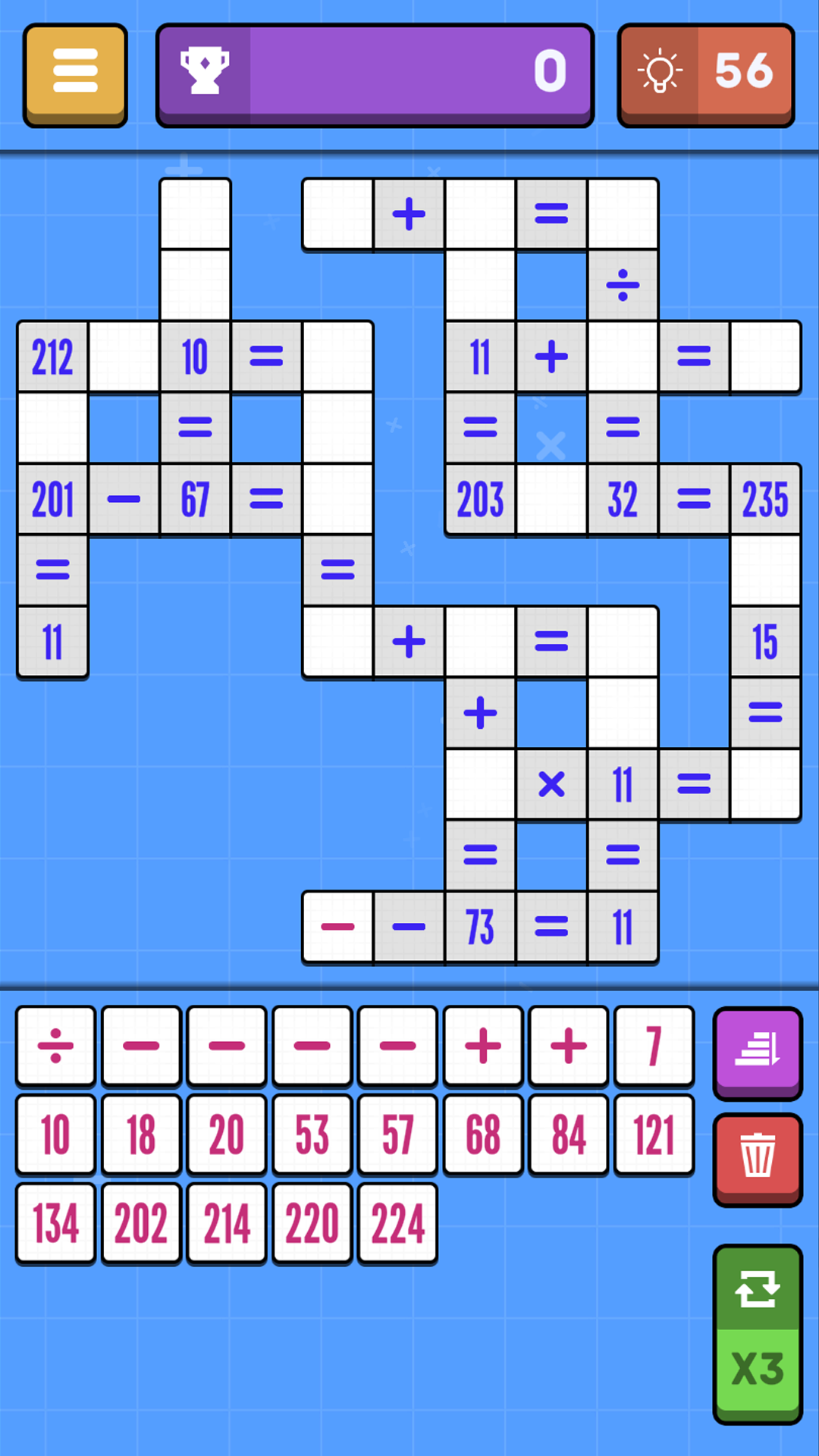 Mathematical crossword screenshot 7