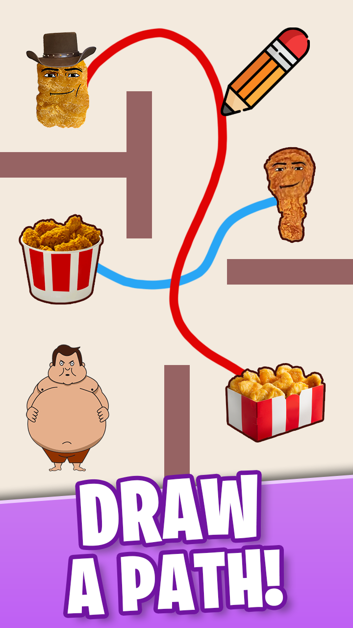 Nuggets: Draw A Path! screenshot 6