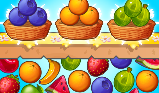 Collect and remove 3 fruits!