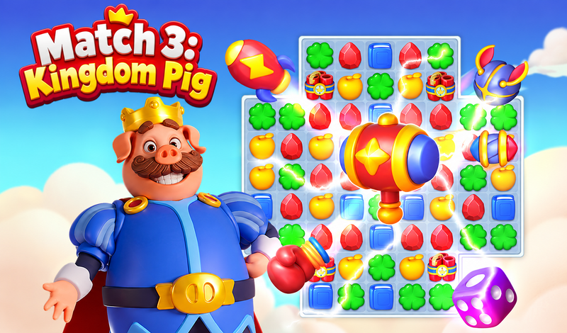 Match 3: Kingdom Pig game cover