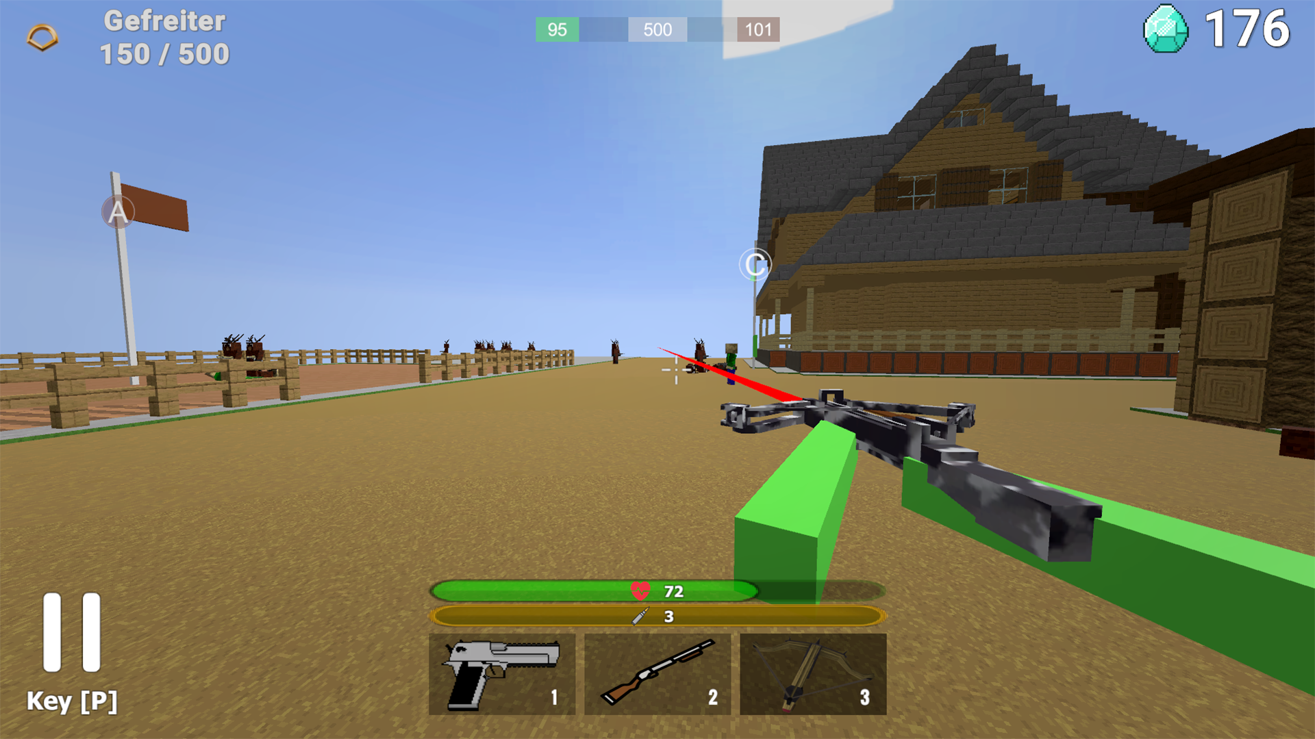 Deer VS Baldi: Front screenshot
