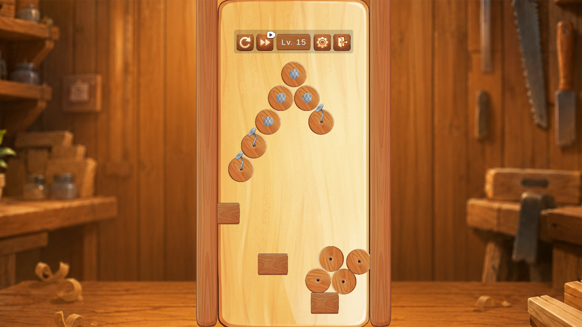 Pull the Nails: Wood Puzzle — screenshot 12