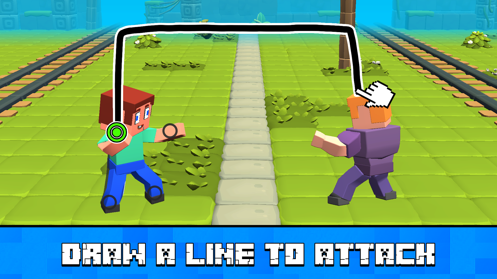 Block World Combat! Draw Noob's Super Punch! screenshot