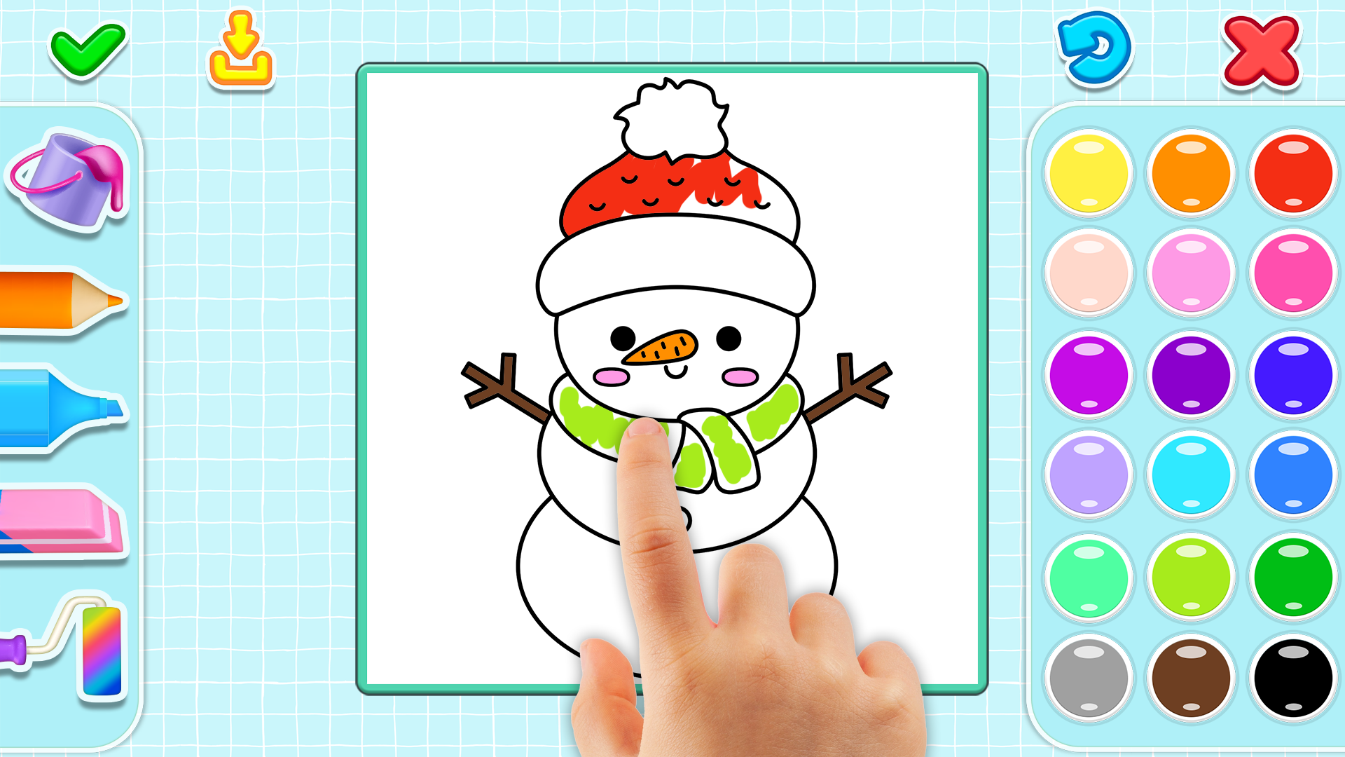 Coloring game for kids 6 years old screenshot