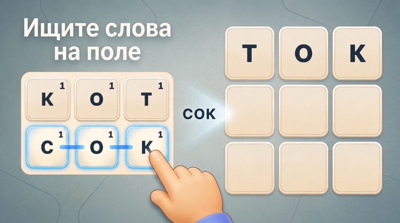 Слова из букв: Найди все — screenshot 1