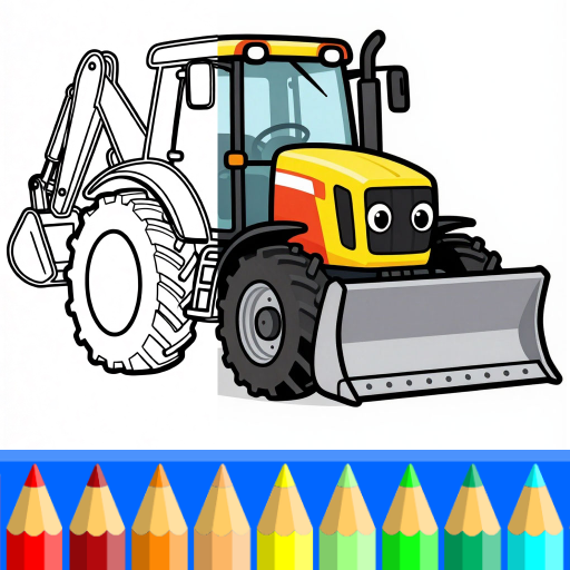 Coloring book - transport and cars icon