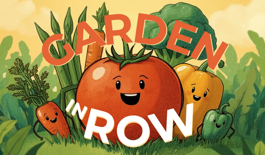 Garden in row