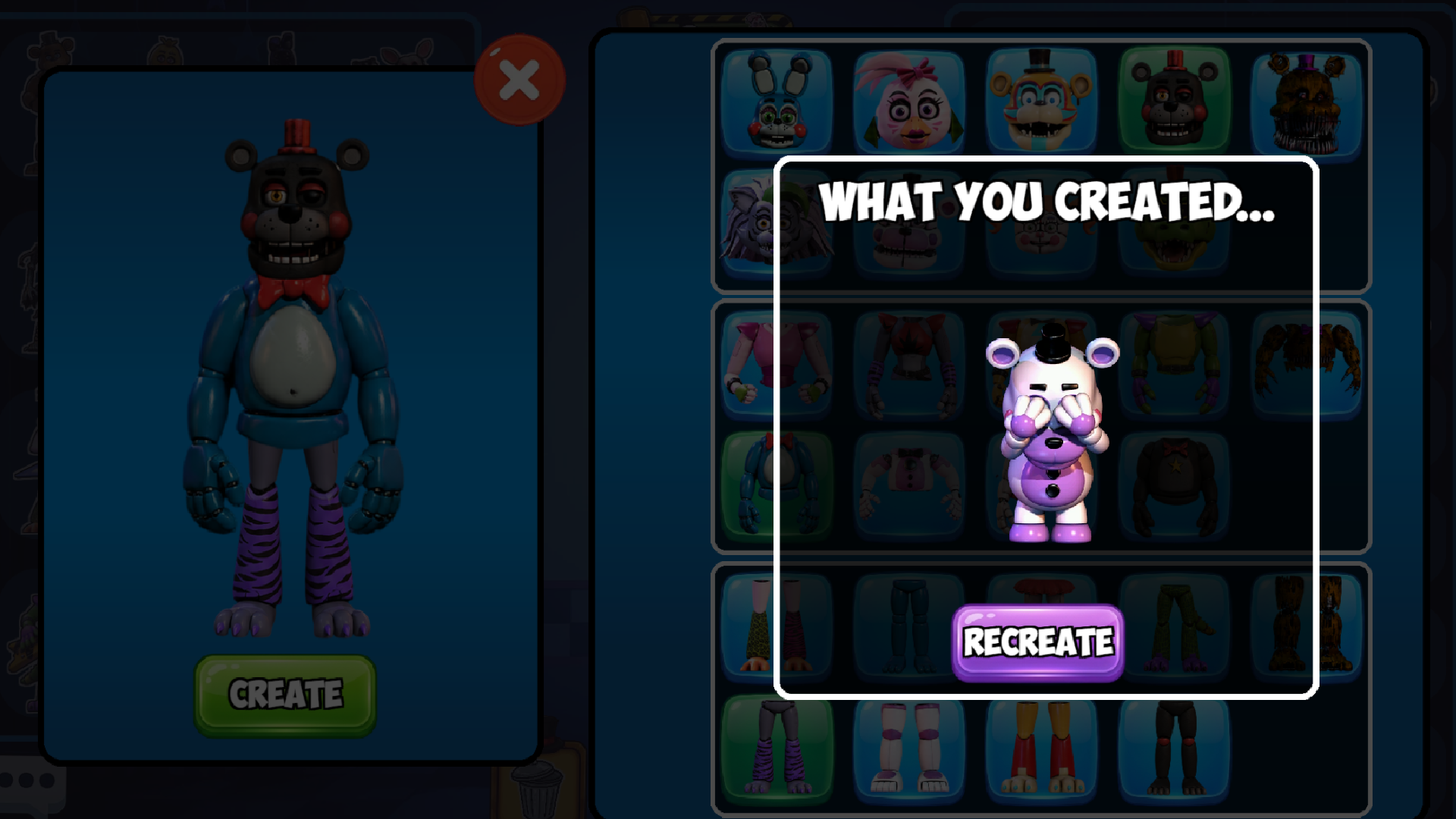 FNaF Brainrot: Create a Unique FNaF Animatronic — screenshot 5
