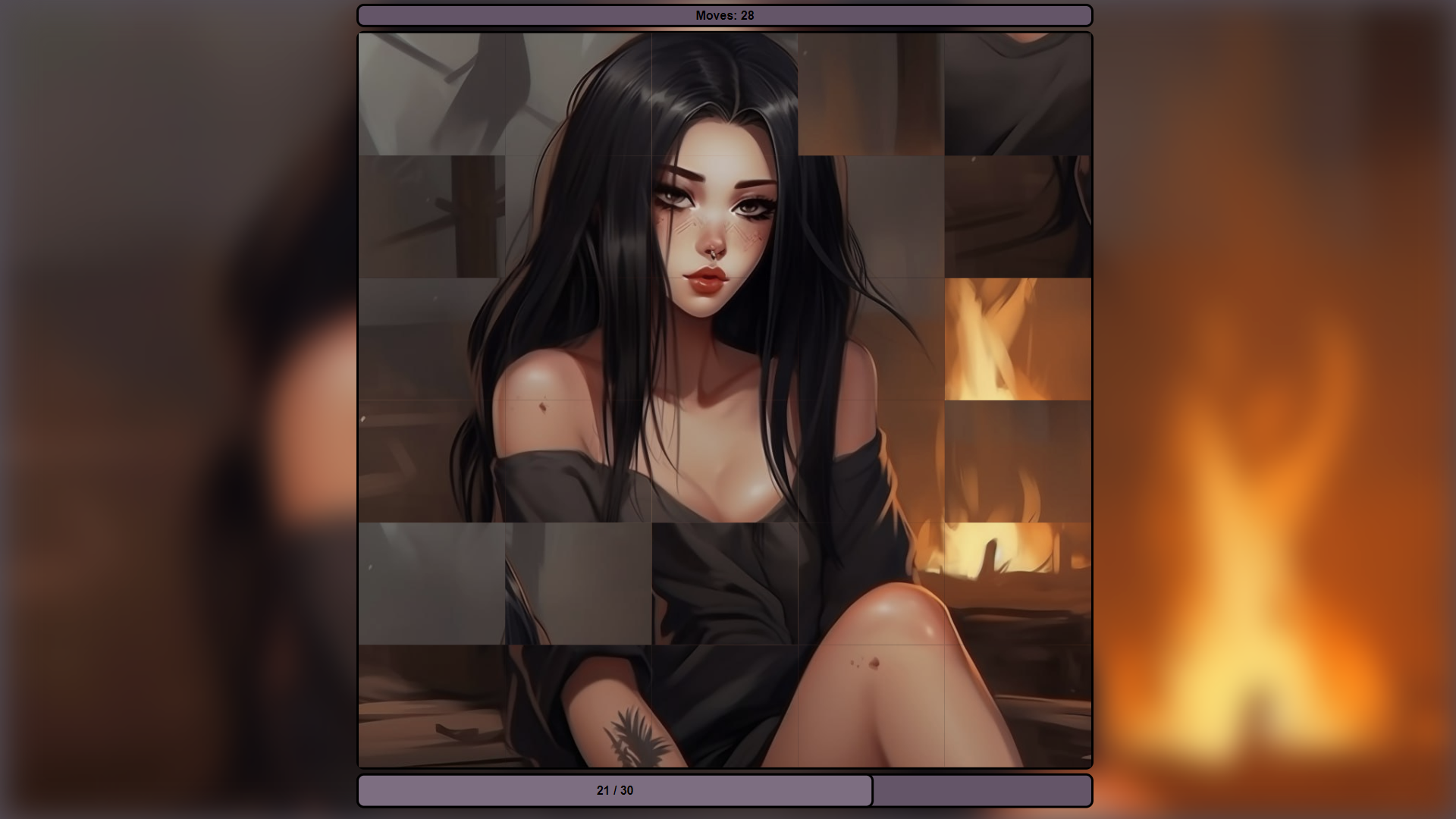Girls, puzzles and anime screenshot