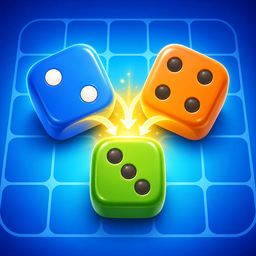 Dice Merge Grid