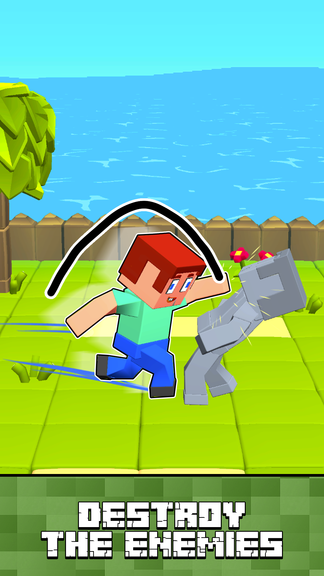 Block World Combat! Draw Noob's Super Punch! screenshot 8