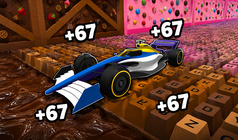 Obby: Supercar Race on a Giant Keyboard