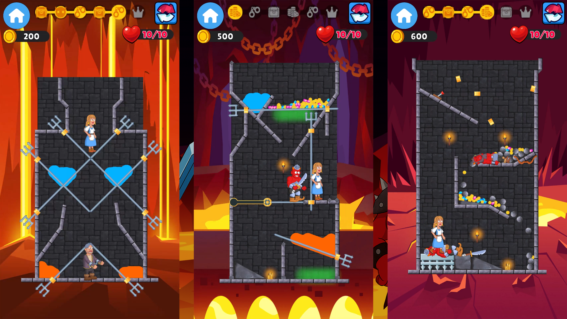 Hell Puzzles: Save the Princess — screenshot 1