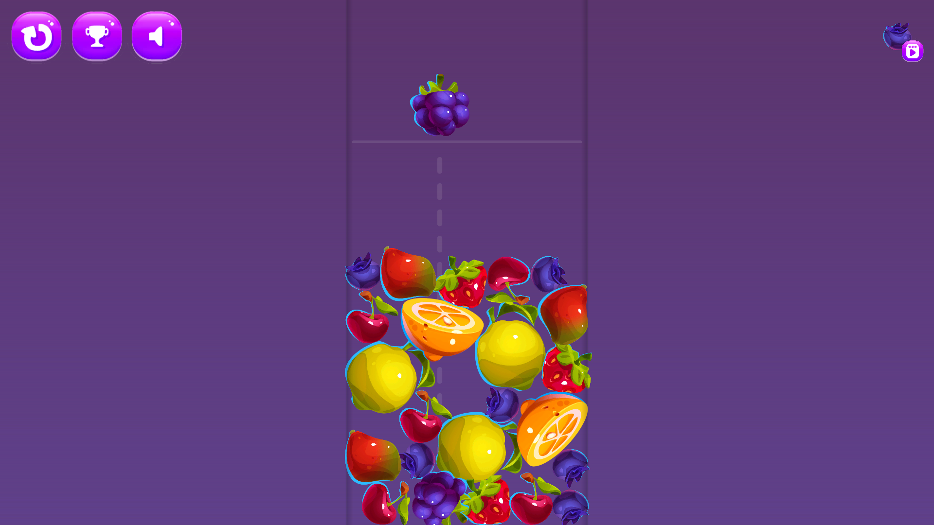 Merge the fruits to reach the watermelon screenshot