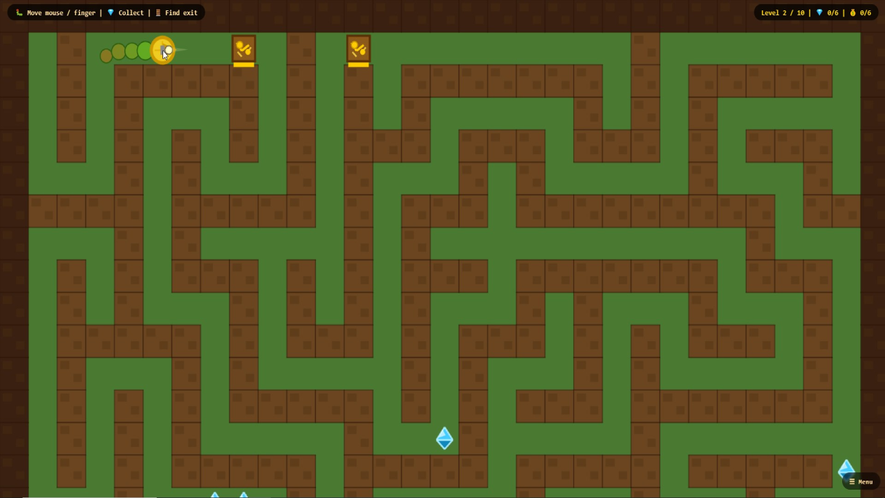 Worm miner: diamond mazes — screenshot 3