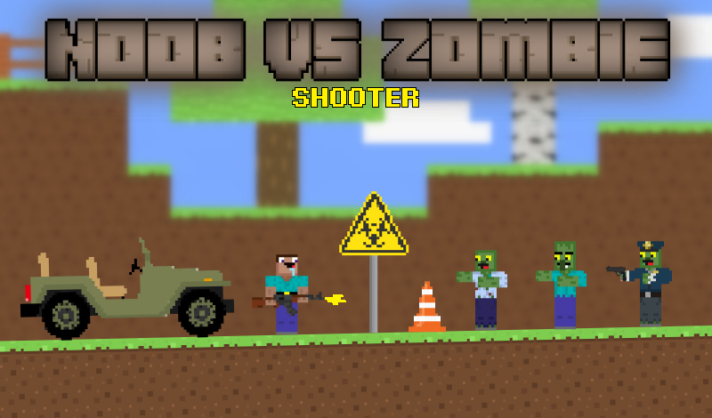 Noob vs zombie shooter game cover