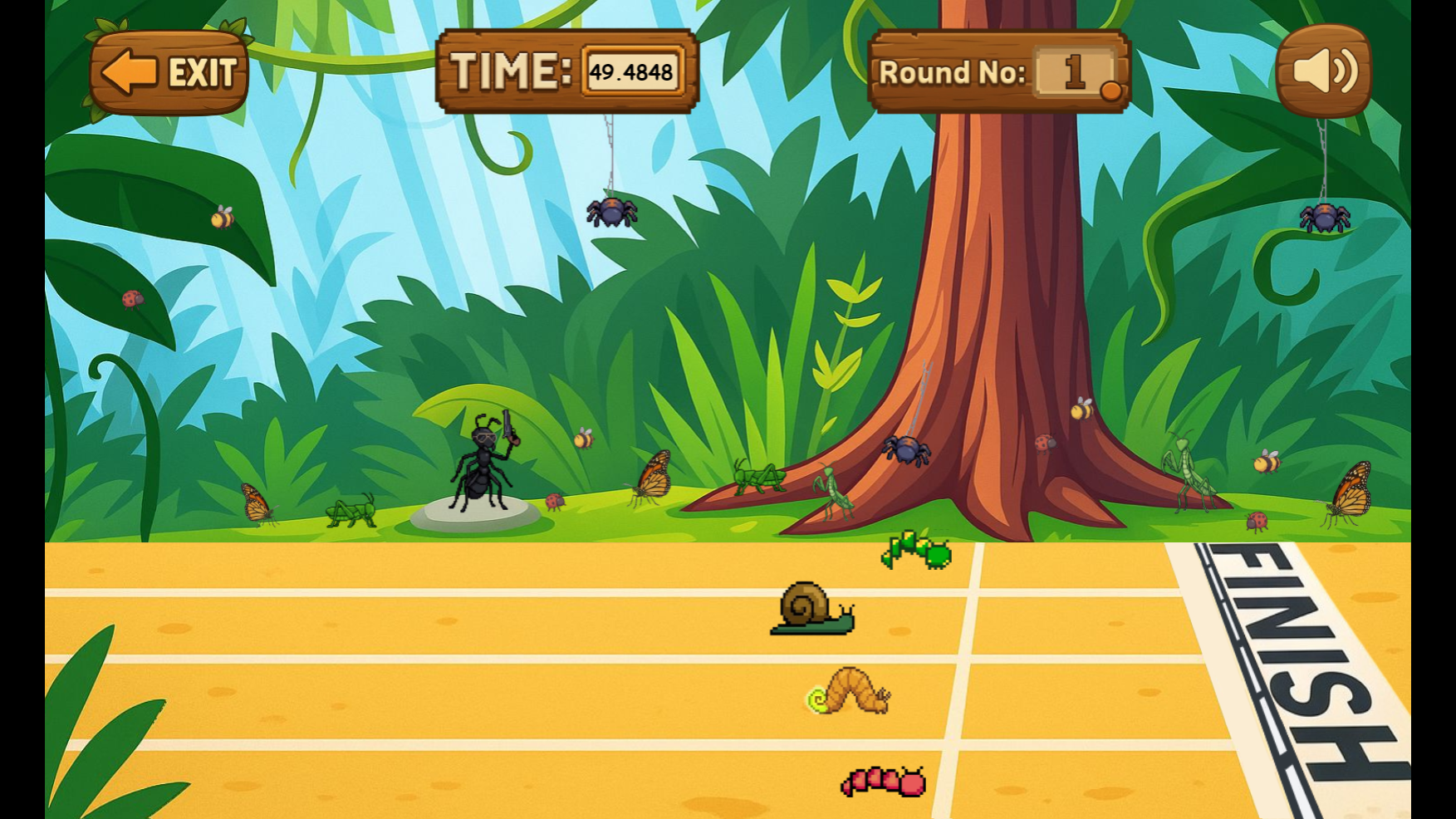 Wiggly Worm Race screenshot 1