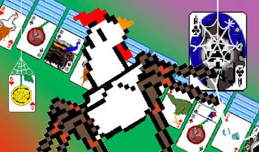 Spider Solitaire: Chicken Cards