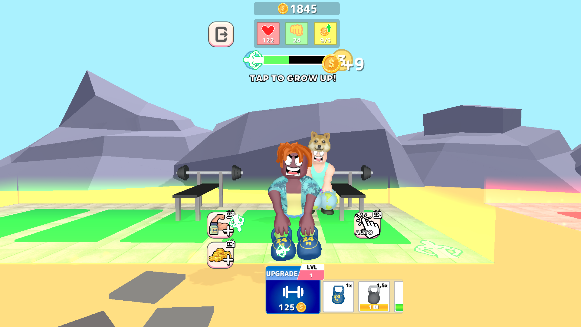 Robbie +1 Strength: Gym Clicker screenshot