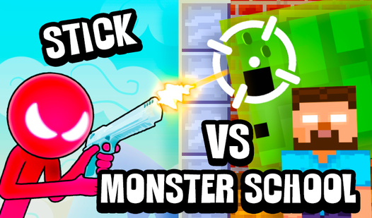 Stick vs Monster School