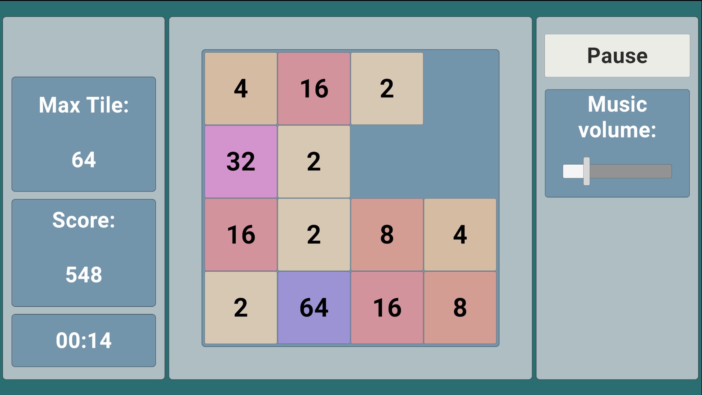 2048 puzzle — screenshot 2