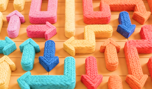 Remove Arrows: Yarn Weaving