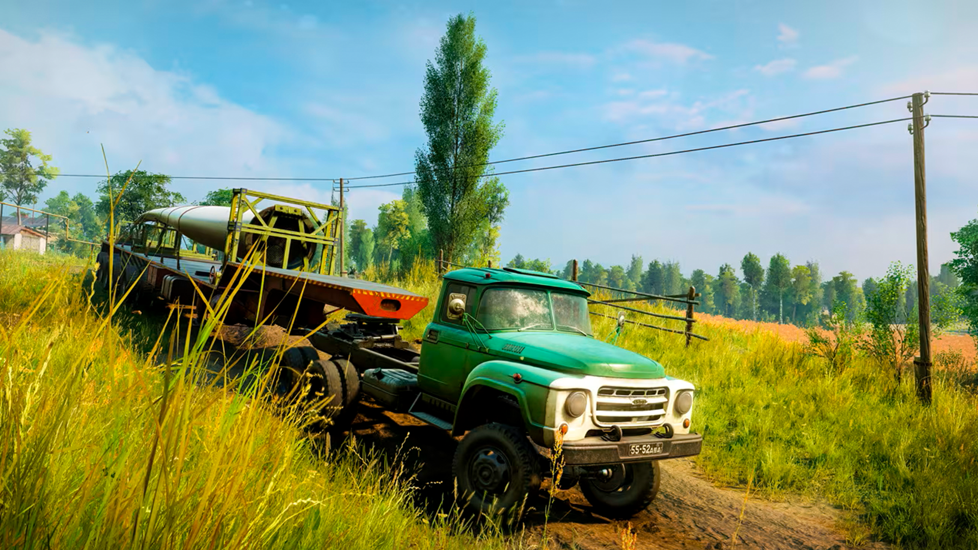 Simulator of a powerful truck ZIL 130 screenshot