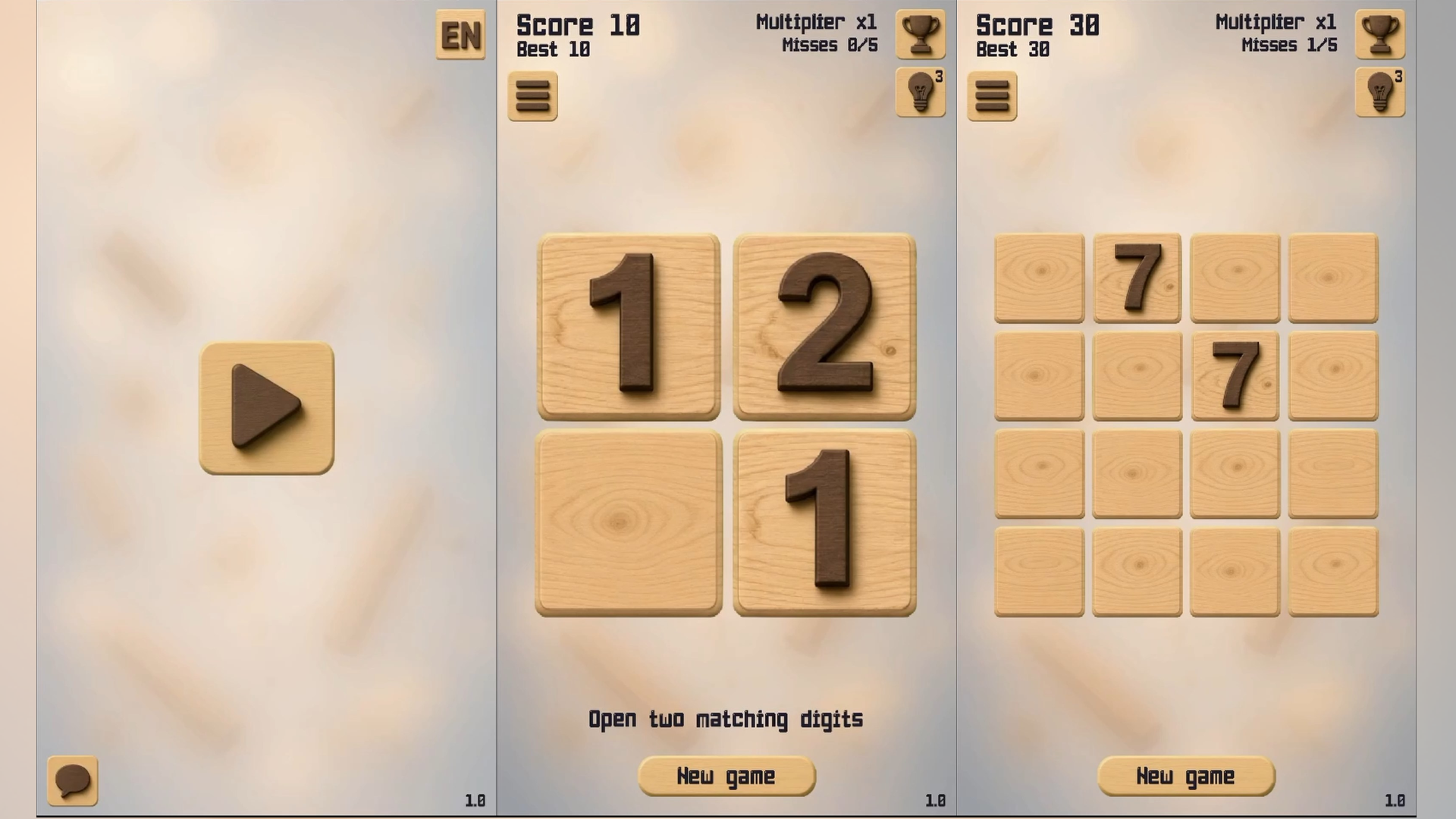 Memory Digits screenshot 1