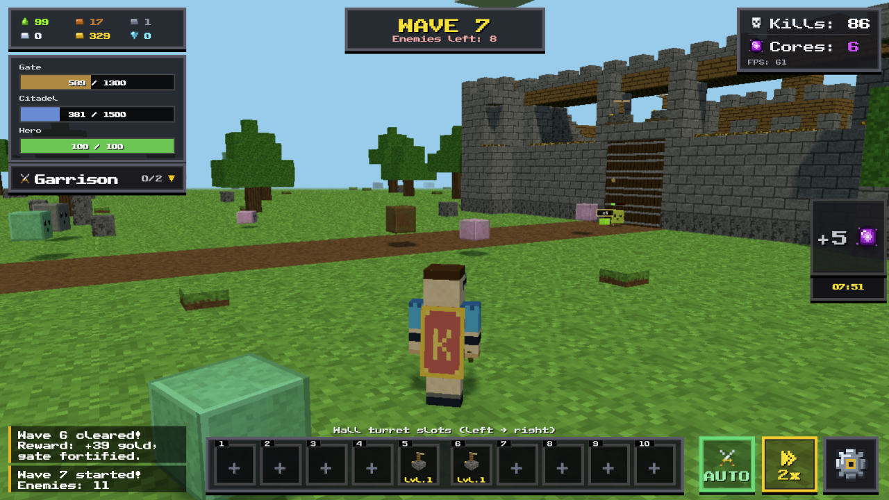 Qubie: Castle Defense screenshot 2