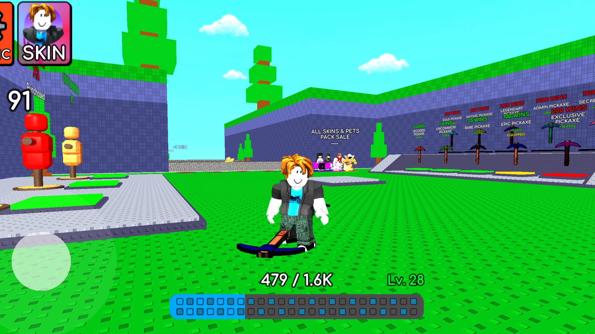 +1 Spin Pickaxe and Destroy Blocks 3D Obby Tycoon — screenshot 3